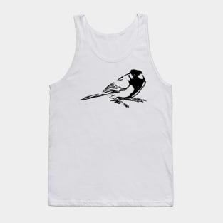 Chickadee Sparrow Bird Tank Top